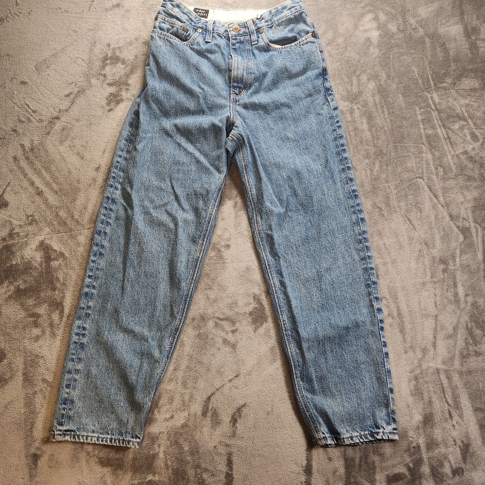 Hiut Denim Jeans Womens Size 2 26x30 Blue Betty Relaxed Taper High Waisted ISKO